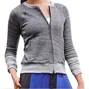 Athleta x Derek Lam gray zip up with pockets